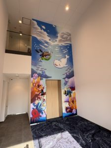 むつうらベルーガ歯科/ウォールアート制作/KUREHO WALLART