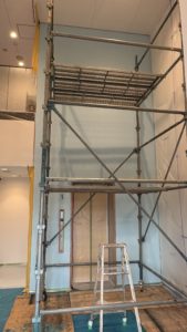 ベルーガキッズSEA AREA/エレベーターホール壁画/KUREHO WALLART