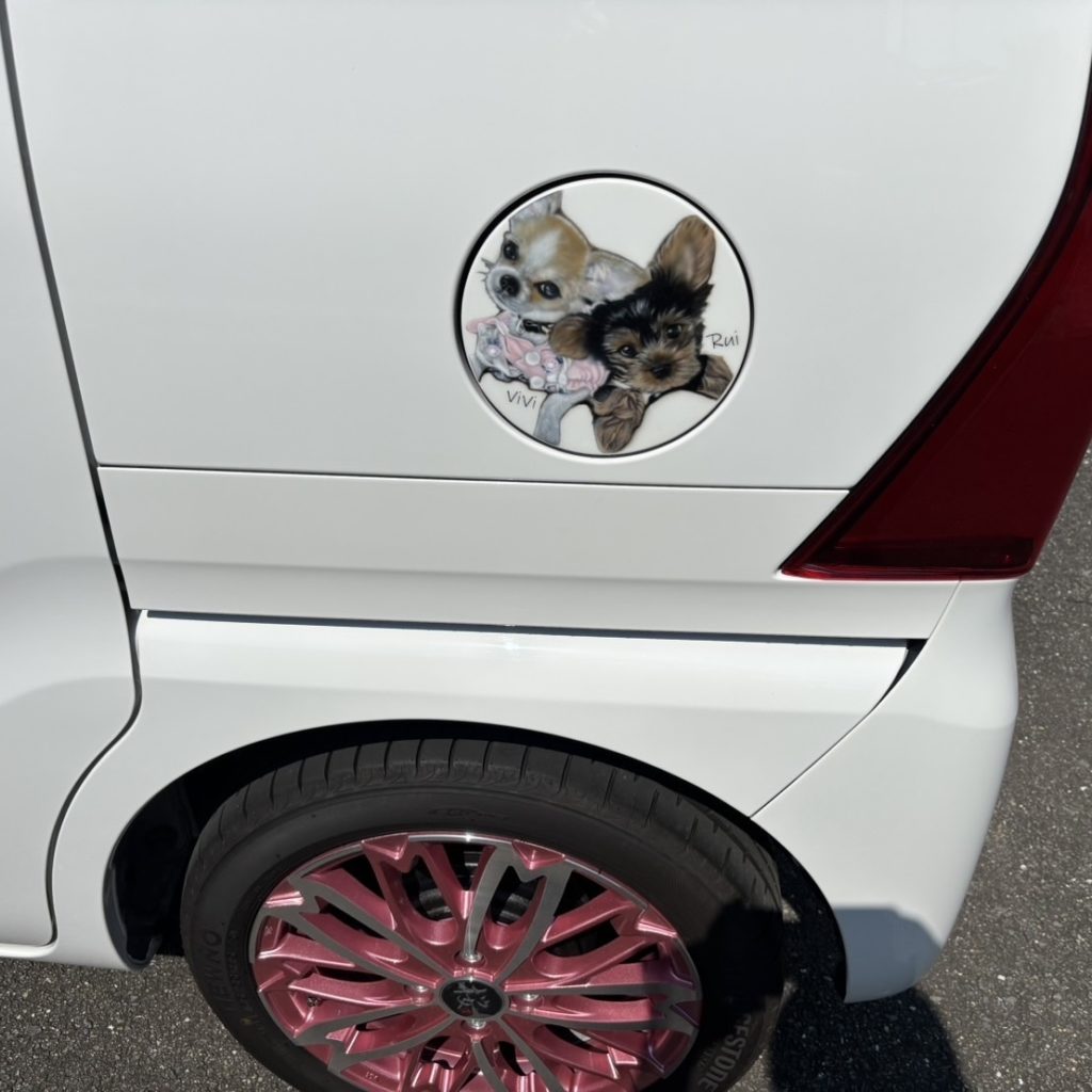 カスタムペイントオーダー 犬の似顔絵